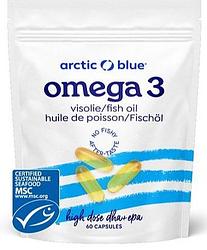 Foto van Arctic blue omega 3 visolie high dose