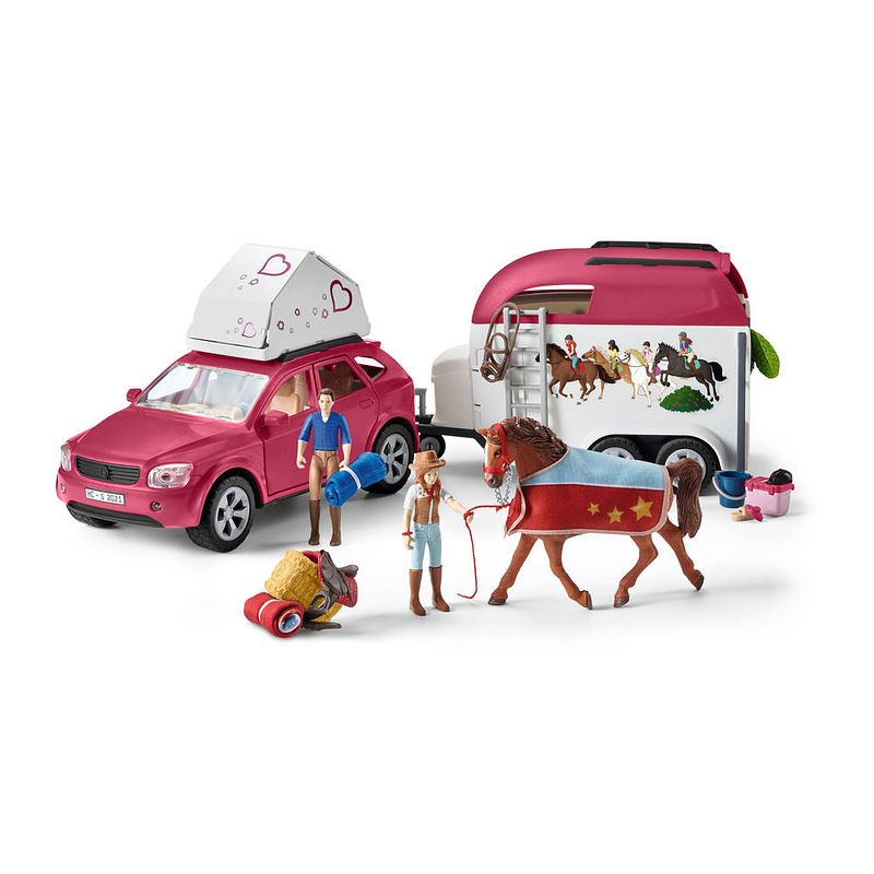 Foto van Schleich horse club avontuur met auto en paardentrailer 42535