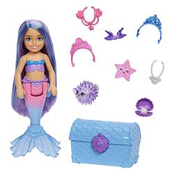 Foto van Mattel 16 delig zeemeermin pop chelsea mermaid