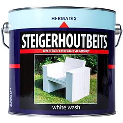 Foto van Hermadix - steigerh beits wh wash 2500 ml