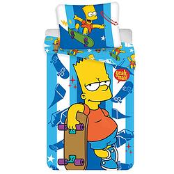 Foto van The simpsons dekbedovertrek bart skater - eenpersoons - 140 x 200 cm - katoen