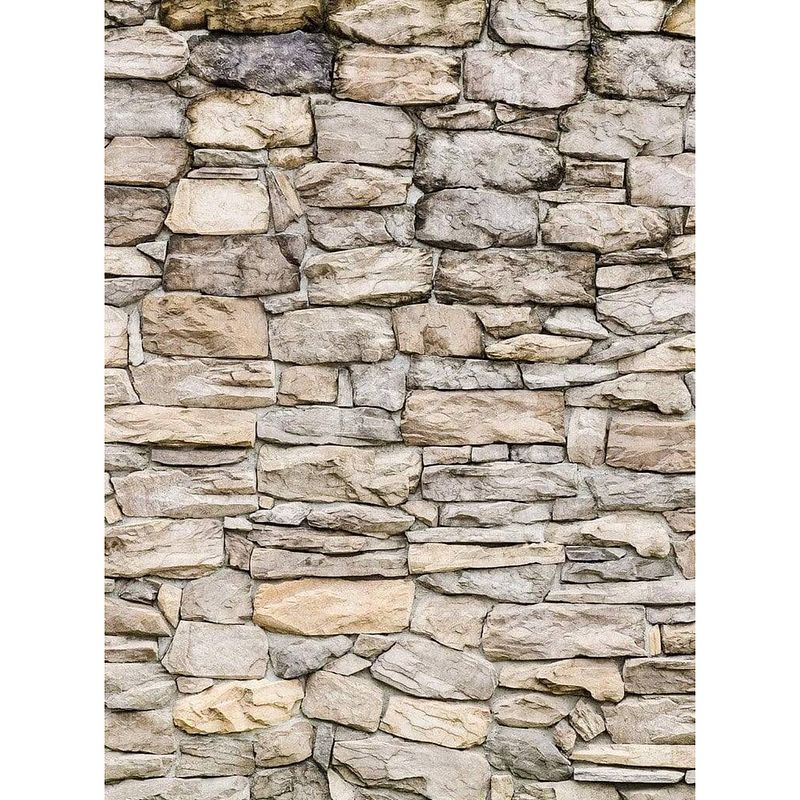 Foto van Wizard+genius stone wall ii vlies fotobehang 192x260cm 4-banen