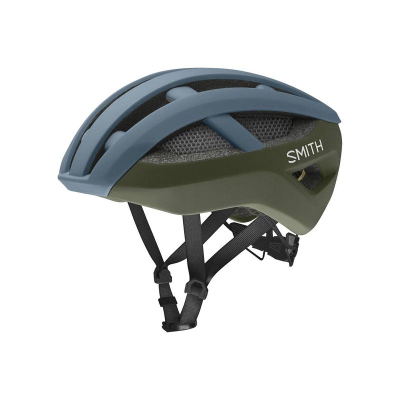 Foto van Smith - network helm mips matte stone moss