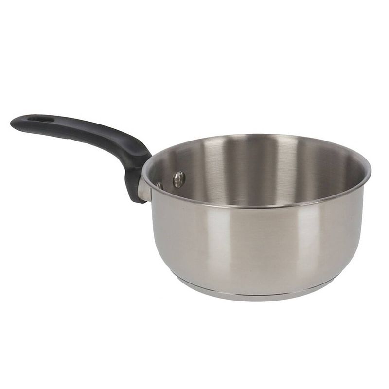 Foto van Rvs steelpan/sauspan van 18 cm - steelpannen