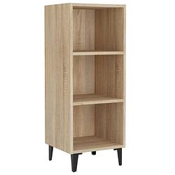 Foto van Vidaxl dressoir 34,5x32,5x90 cm bewerkt hout sonoma eikenkleurig