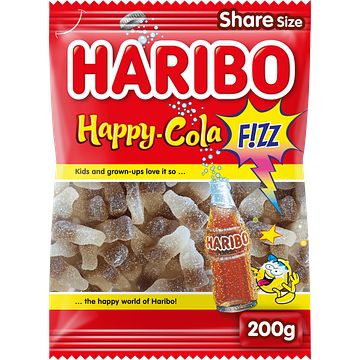 Foto van Haribo happycola f!zz 200g bij jumbo