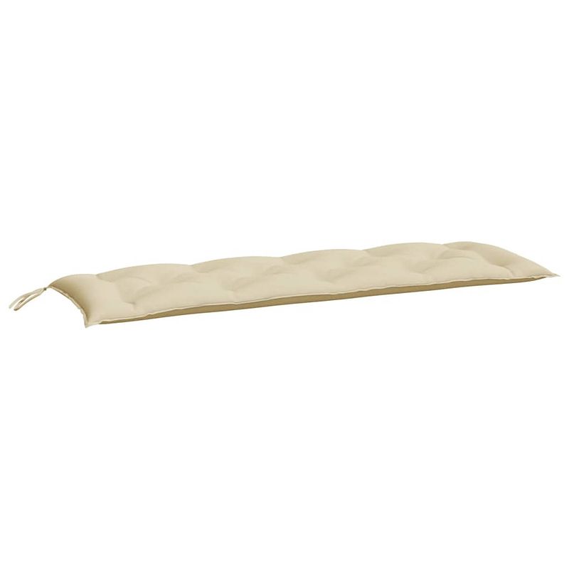 Foto van The living store tuinbankkussen - beige oxford stof - 150x50x7cm - waterafstotend