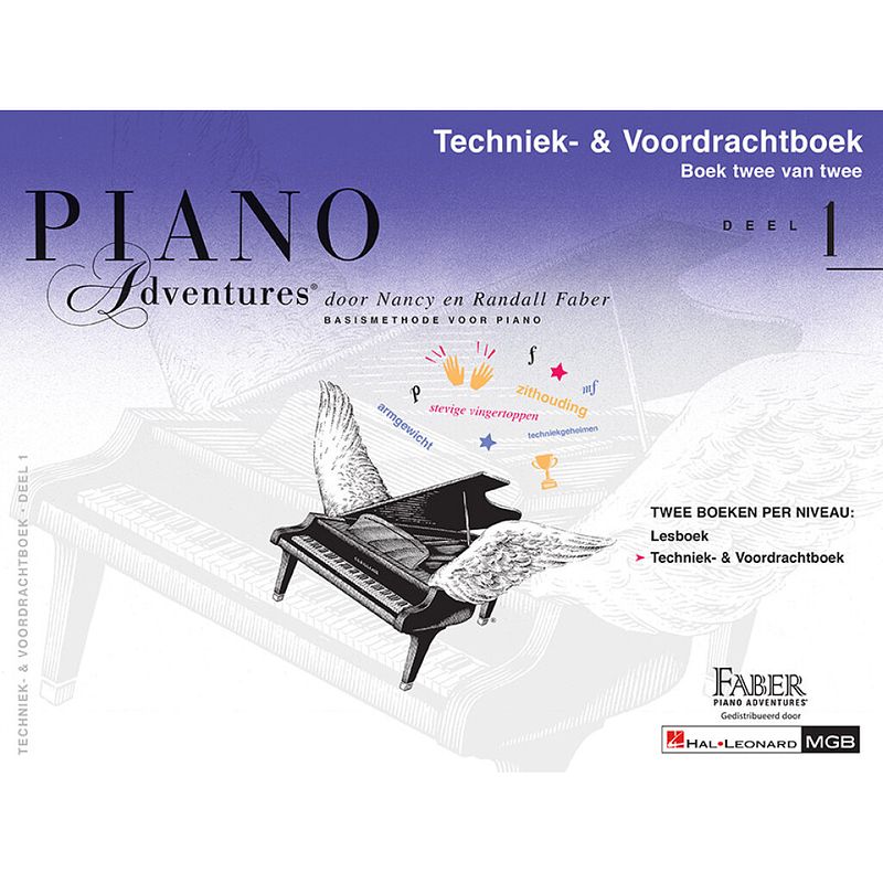 Foto van Hal leonard piano adventures: techniek & voordrachtboek deel 1 nederlandstalige editie