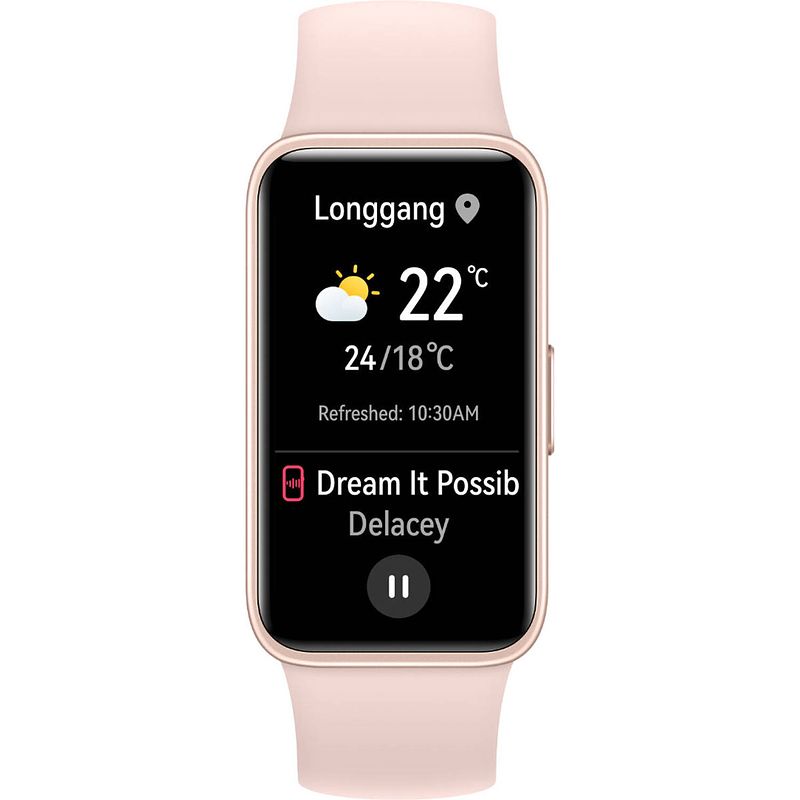 Foto van Smartwatch huawei band 8 1,47"" roze zwart / roségoud