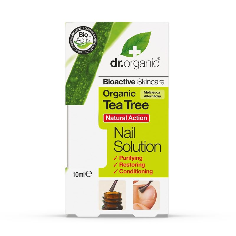 Foto van Dr organic tea tree nail solution