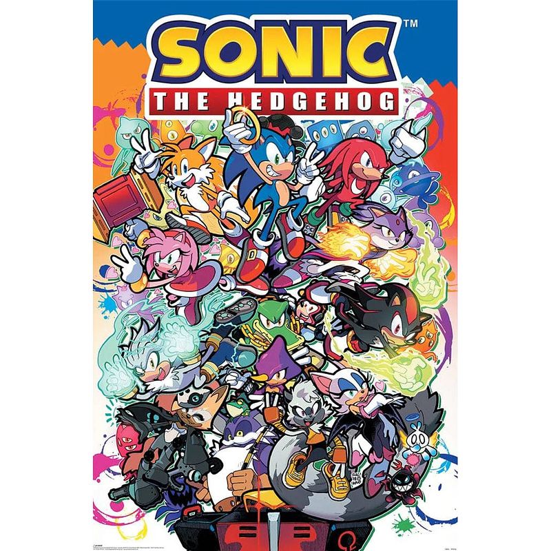 Foto van Pyramid sonic the hedgehog comic characters poster 61x91,5cm