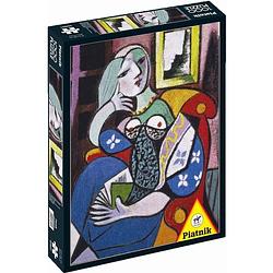 Foto van Piatnik woman with a book - pablo picasso (1000)