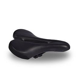 Foto van Fietszadel voor dames & heren 16.5cm*4.5cm waterdicht racefiets zadel zwart ergonomisch design met