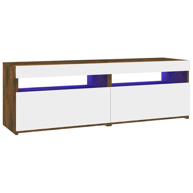 Foto van Vidaxl tv-meubels 2 st met led-verlichting 60x35x40 cm gerookt eiken