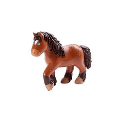 Foto van Little friends poppenhuispop paard kiara 14 x 11 cm pvc bruin