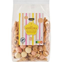 Foto van Jumbo paas borrelmix witte chocolade met framboossmaak 175g