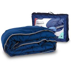 Foto van Happybed bedrukt dekbed - hoesloos dekbed - dekbed zonder overtrek - all year - eenpersoons 140x200 - navy - wasbaar