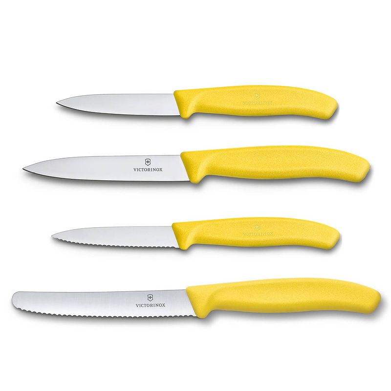 Foto van Victorinox swiss classic keukenset - 4-delig - geel - rvs