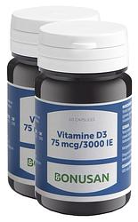 Foto van Bonusan vitamine d3 75mcg 3000ie capsules duoverpakking