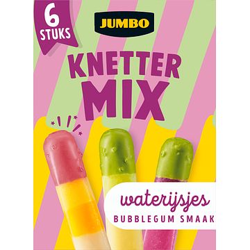 Foto van Jumbo knettermix waterijsjes 6 stuks 286g