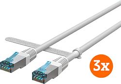 Foto van Bluebuilt netwerkkabel stp cat6 3 meter wit 3-pack