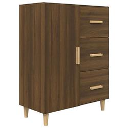 Foto van Vidaxl dressoir 69,5x34x90 cm bewerkt hout bruineikenkleurig