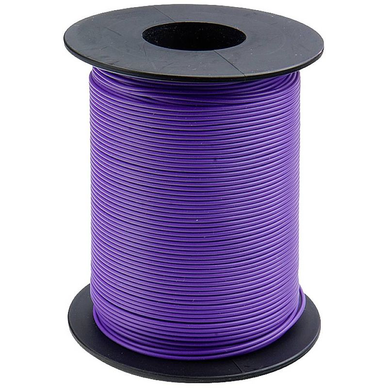 Foto van Donau elektronik 125-s25-6 draad 1 x 0.25 mm² violet 25 m