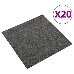 Foto van Vidaxl tapijttegels 20 st 5 m² 50x50 cm antraciet