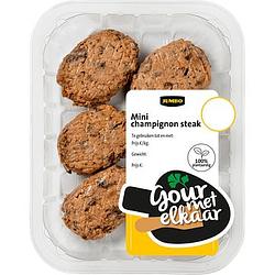 Foto van Jumbo mini champignon steak 150g