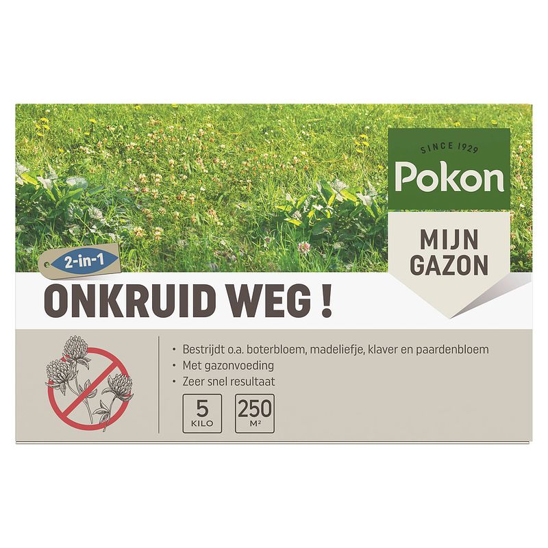 Foto van Pokon onkruid weg 250 m2 5000 gr