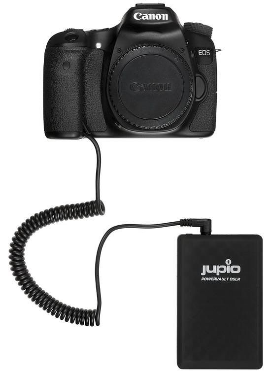 Foto van Powervault dslr externe accu voor canon eos 5d mark iii