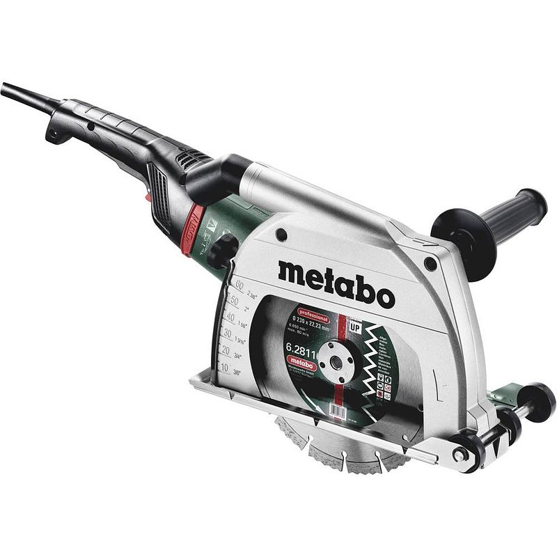 Foto van Metabo te 24-230 mvt ced 600434500 afkort-slijpmachine 230 mm incl. koffer 2400 w