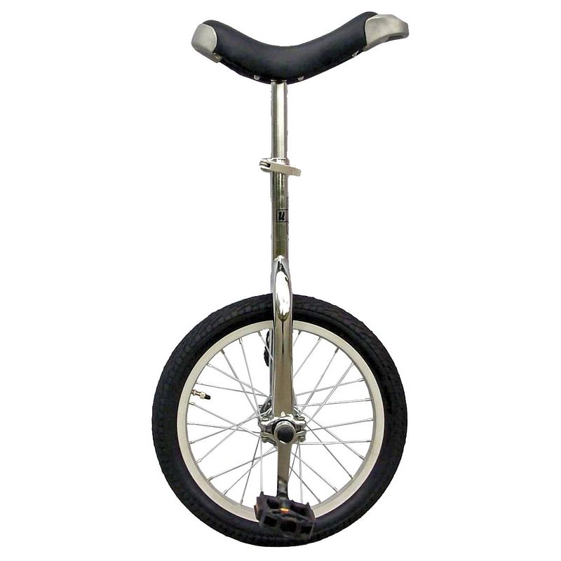 Foto van Fun eenwieler eenwieler 16 inch 43 cm unisex zilver