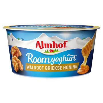 Foto van Almhof roomyoghurt walnoot griekse honing 150g bij jumbo