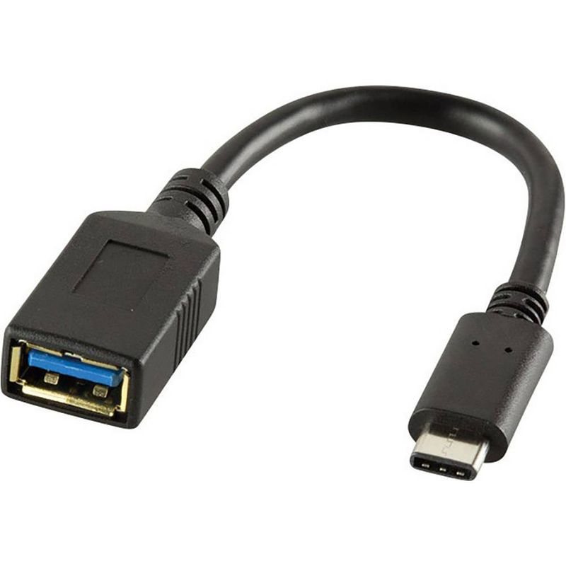 Foto van Logilink usb 3.2 gen 1 (usb 3.0) adapter [1x usb-c stekker - 1x usb 3.2 gen 1 bus a (usb 3.0)] cu0098