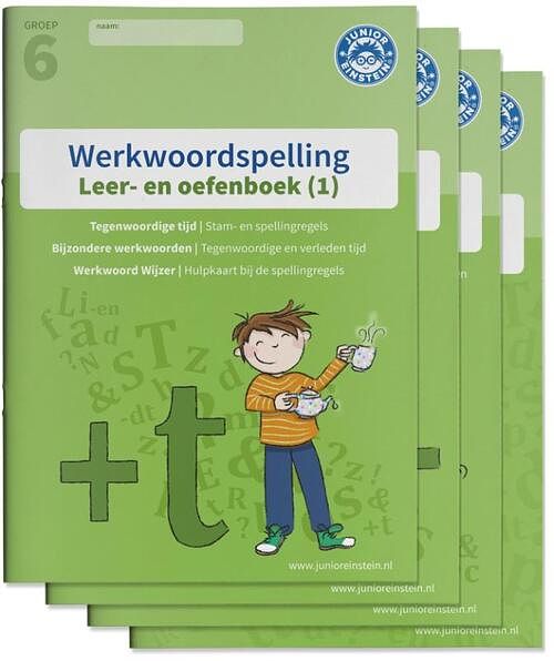 Foto van Werkwoordspelling leer- en oefenboek groep 6 compleet - paperback (9789492265296)