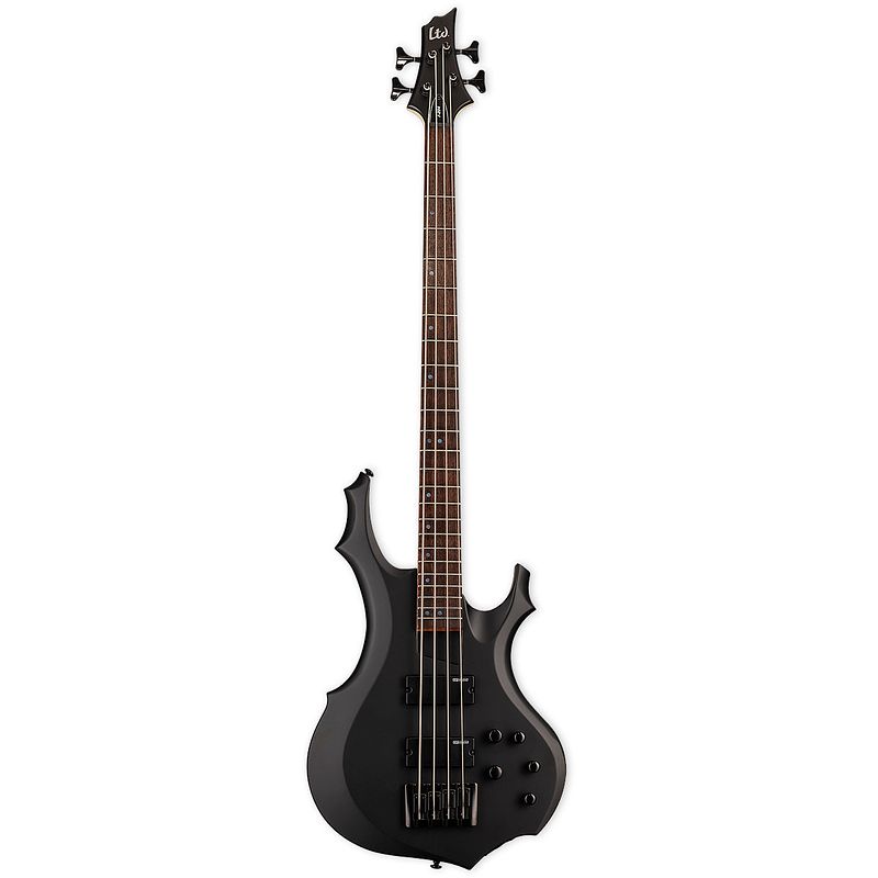 Foto van Esp ltd f-204 black satin elektrische basgitaar