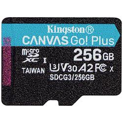 Foto van Kingston canvas go! plus microsd-kaart 256 gb class 10 uhs-i