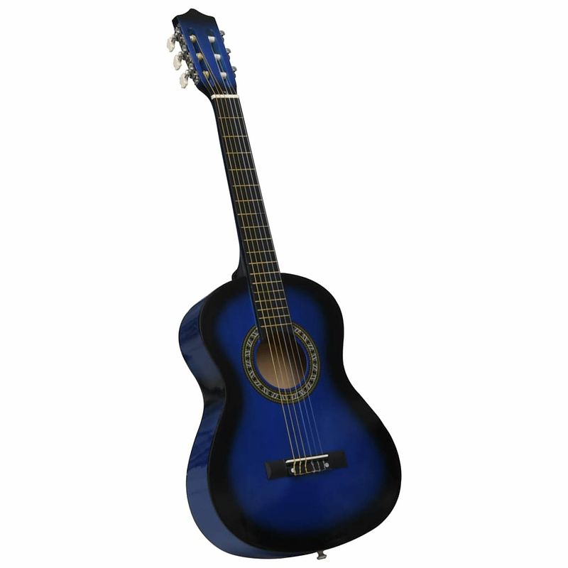 Foto van Vidaxl gitaar klassiek beginner en kinderen 1/2 34"" blauw