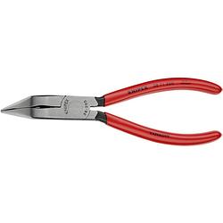 Foto van Knipex 38 71 200 elektronica en fijnmechanica platte rondbektang 70° gebogen 200 mm