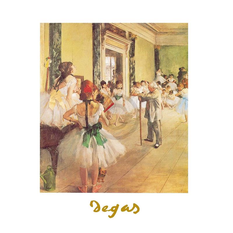 Foto van Edgar degas - la classe de danse kunstdruk 24x30cm