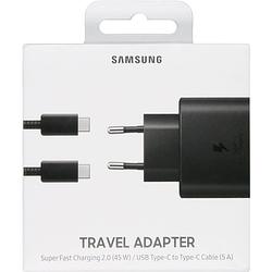 Foto van Samsung usb-c adapter 45w ep-ta845 zwart met kabel