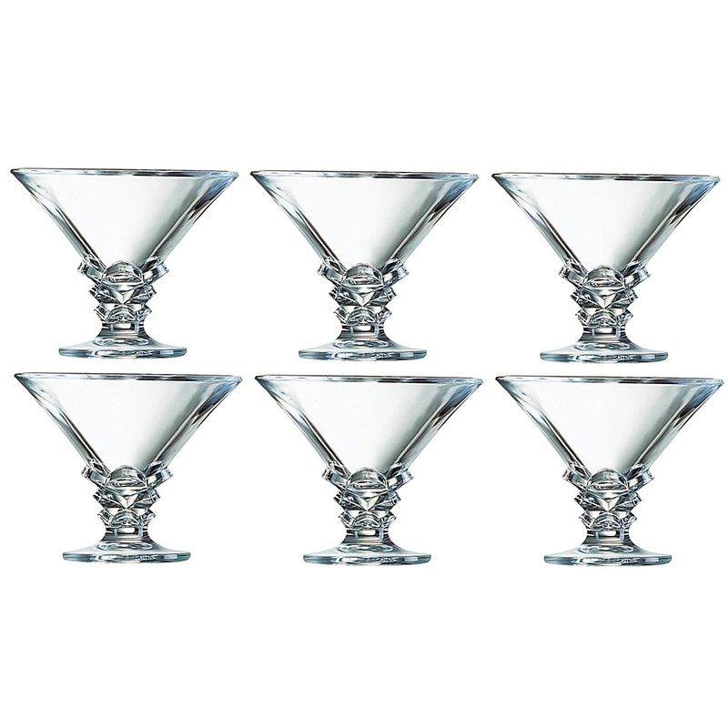 Foto van Glas voor ijs en milkshakes arcoroc palmier transparant glas 6 stuks (21 cl)