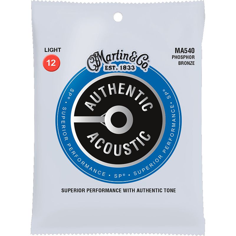 Foto van Martin strings ma540 authentic acoustic sp phosphor bronze