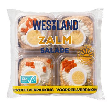 Foto van Westland zalm salade voordeelverpakking 560g bij jumbo