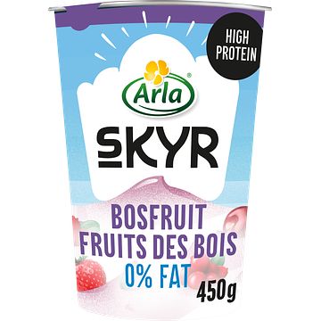 Foto van Arla skyr bosfruit 0% vet 450g bij jumbo