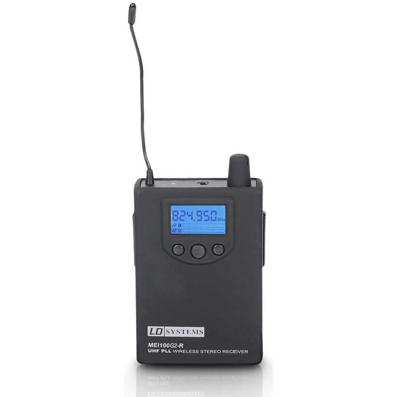 Foto van Ld systems mei 100 g2 bpr b 6 in-ear monitoring belt-pack (655 - 679 mhz)