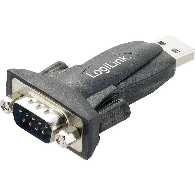 Foto van Logilink usb 2.0, serieel adapter [1x d-sub stekker 9-polig - 1x usb-a 2.0 stekker] au0002e