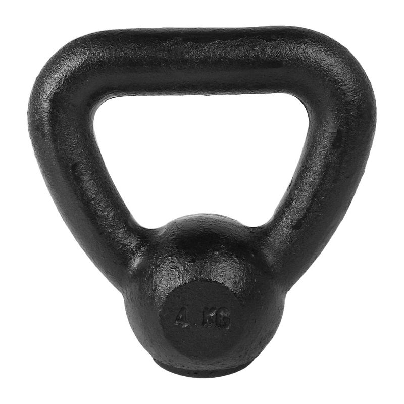 Foto van Tunturi kettlebell gietijzer 4 kg zwart