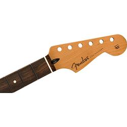 Foto van Fender satin roasted maple stratocaster neck rosewood fretboard losse hals met palissander toets voor elektrische gitaar